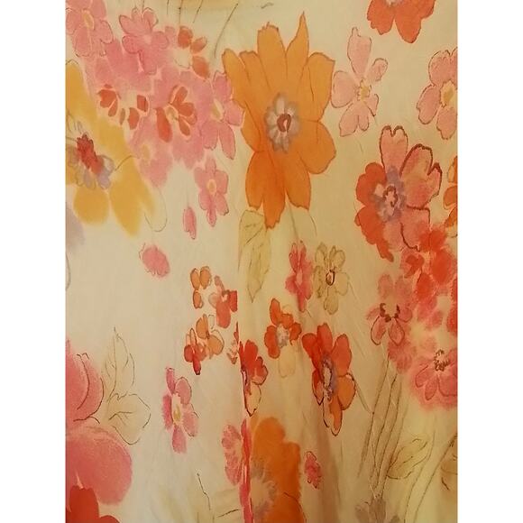 G-Dresses; Yellow with orange floral pattern - Picture 5 of 6